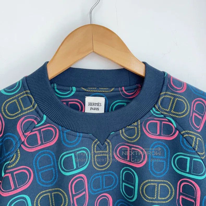 Hermes Hermes Printed tweed sports shirt with chaine d'Ancre patt Size XS / US 0-2 / IT 36-38 - 2 Thumbnail