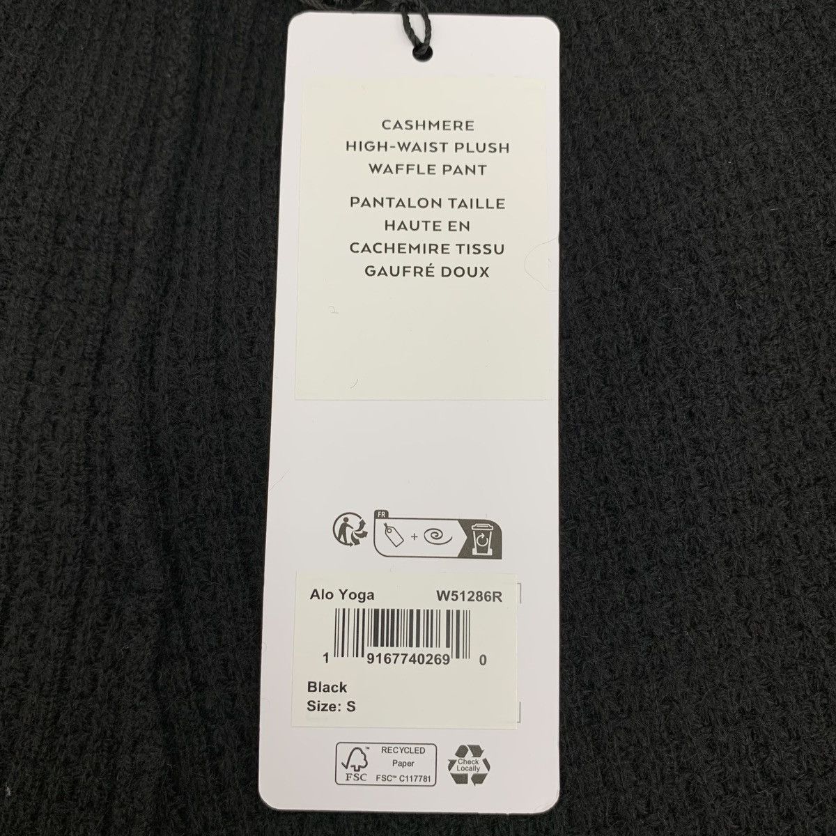 Alo Yoga Alo Yoga Black Cashmere Knit Casual Pants K26WX Size 27" / US 4 / IT 40 - 9 Thumbnail