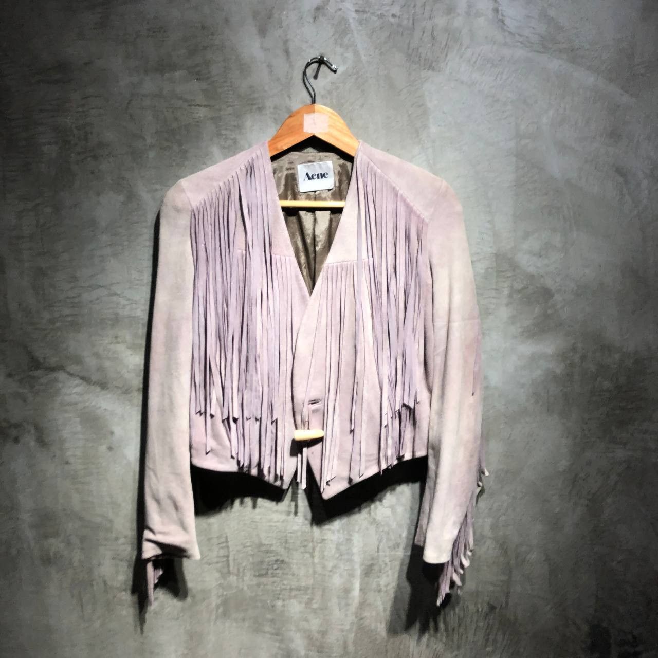 Acne Studios Aroma Aged Suede Fringe jacket SS/10