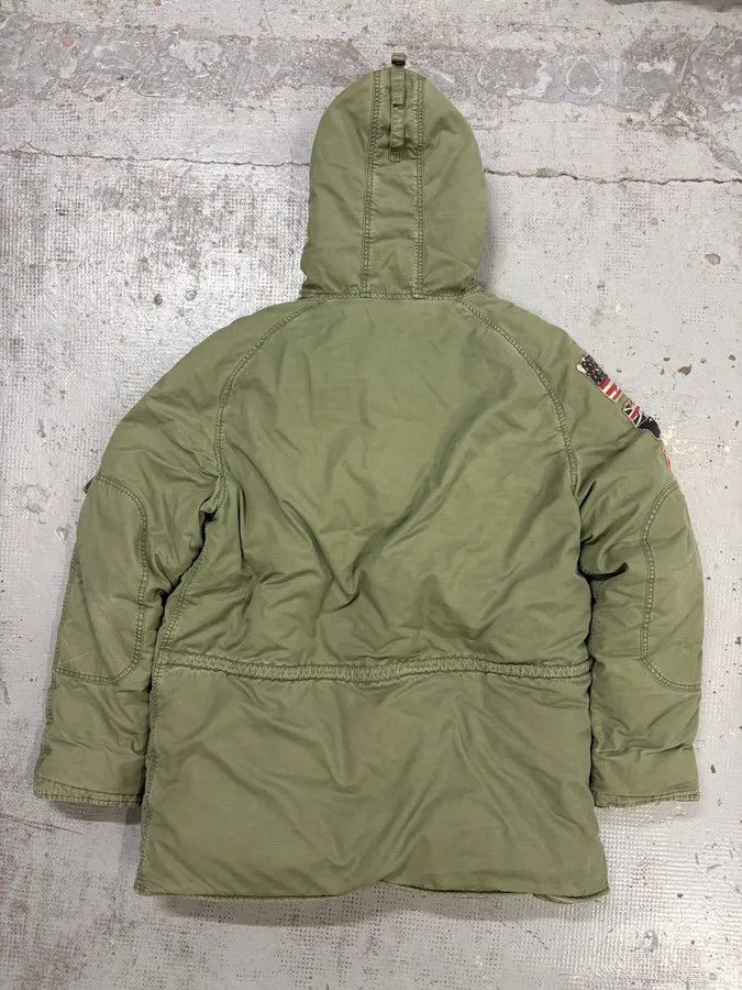Polo Ralph Lauren AW2012 Ralph Lauren Khaki Green Flags Long Cargo Parka Coat Size US L / EU 52-54 / 3 - 7 Thumbnail