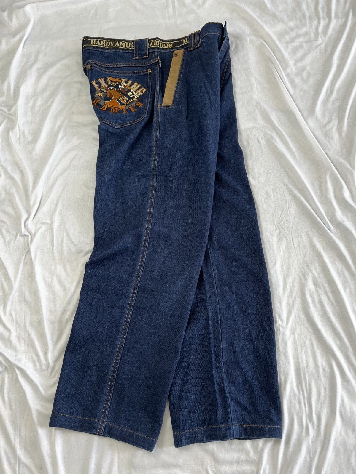 Hardy Amies HARDY AMIES JEANS PANT EMBROIDERY POCKET Size US 30 / EU 46 - 12 Thumbnail