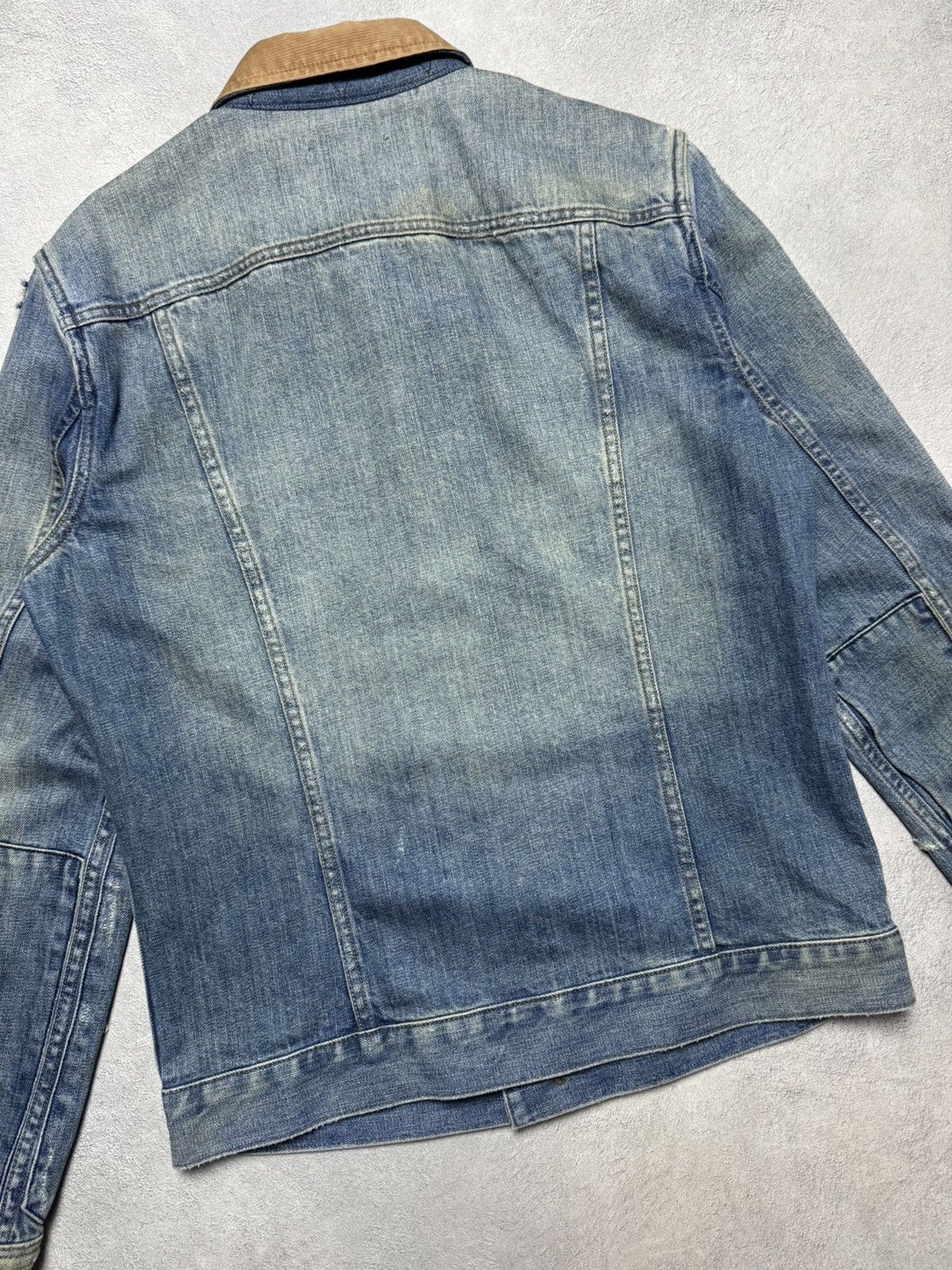 Allsaints Allsaints Distressed Denim Button Jacket Size US M / EU 48-50 / 2 - 10 Thumbnail