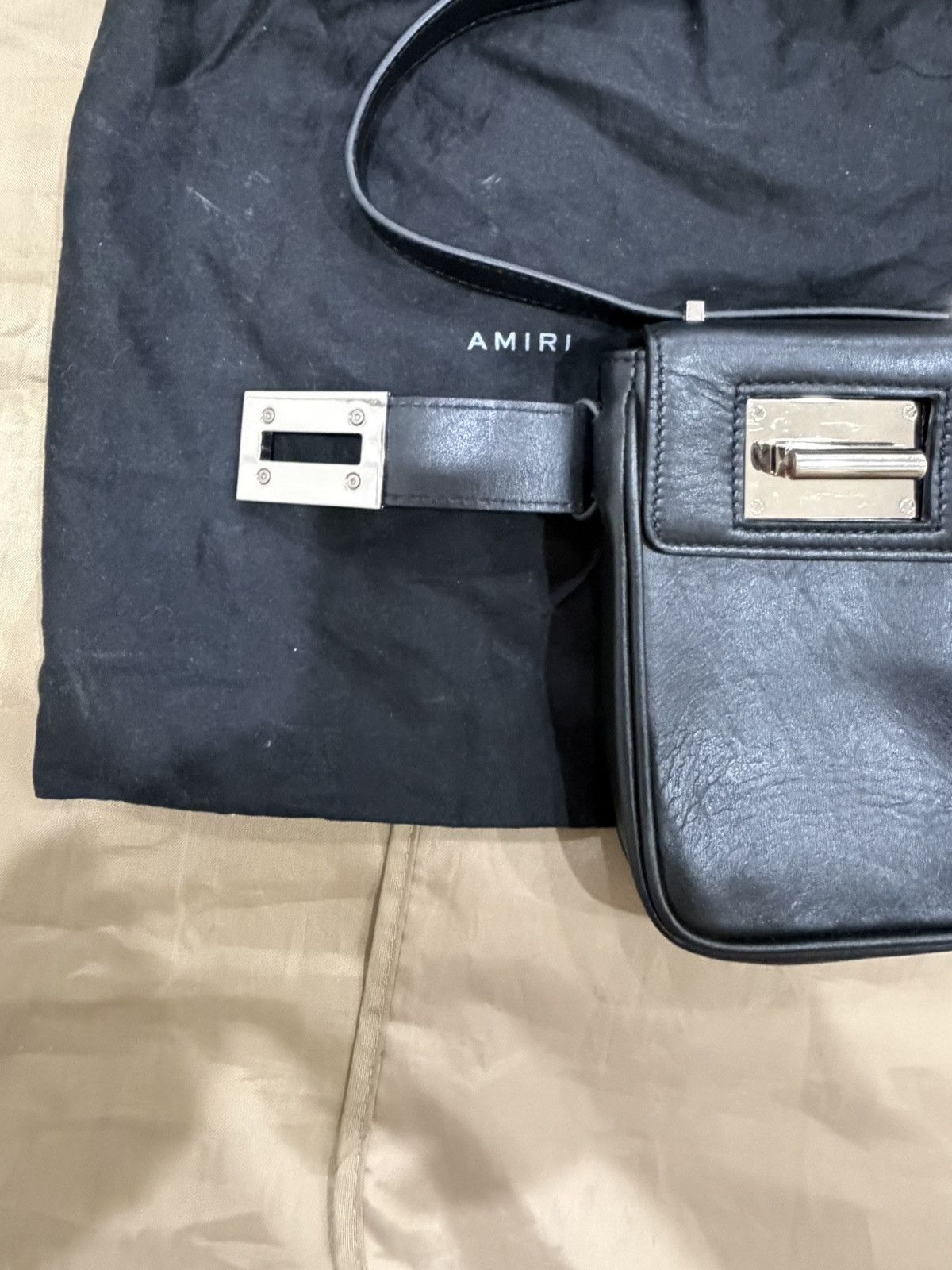 Amiri AMIRI Mini Amp Leather Crossbody Bag Size ONE SIZE - 4 Thumbnail