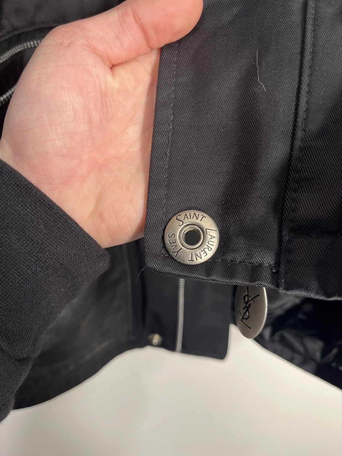 Vintage × Yves Saint Laurent Vintage YvesSaintLaurent Black leather zip up Size US M / EU 48-50 / 2 - 7 Thumbnail