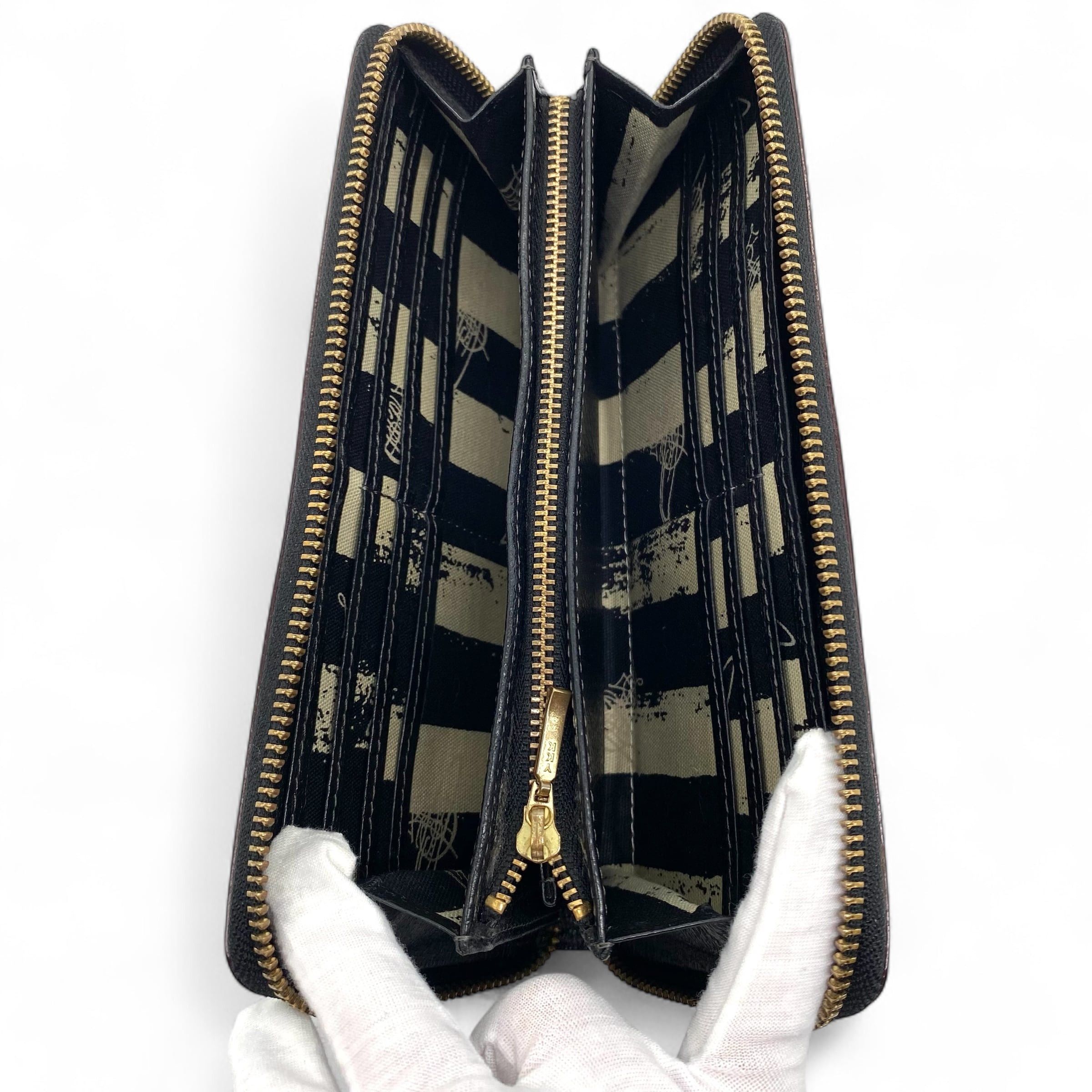 Vivienne Westwood Vivienne westwood ORB Leather Long Wallet Black Size ONE SIZE - 3 Thumbnail