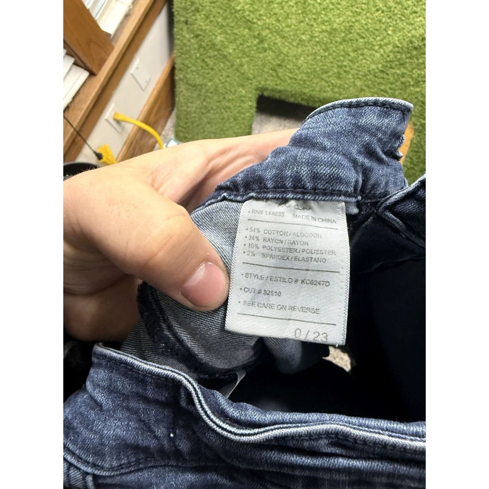 Vintage Kancan High-Rise Flare Jeans Womens 0 Dark Wash Denim Stretch Bell Bottom y2k Jeans Size 25" / US 0 / IT 36 - 4 Thumbnail