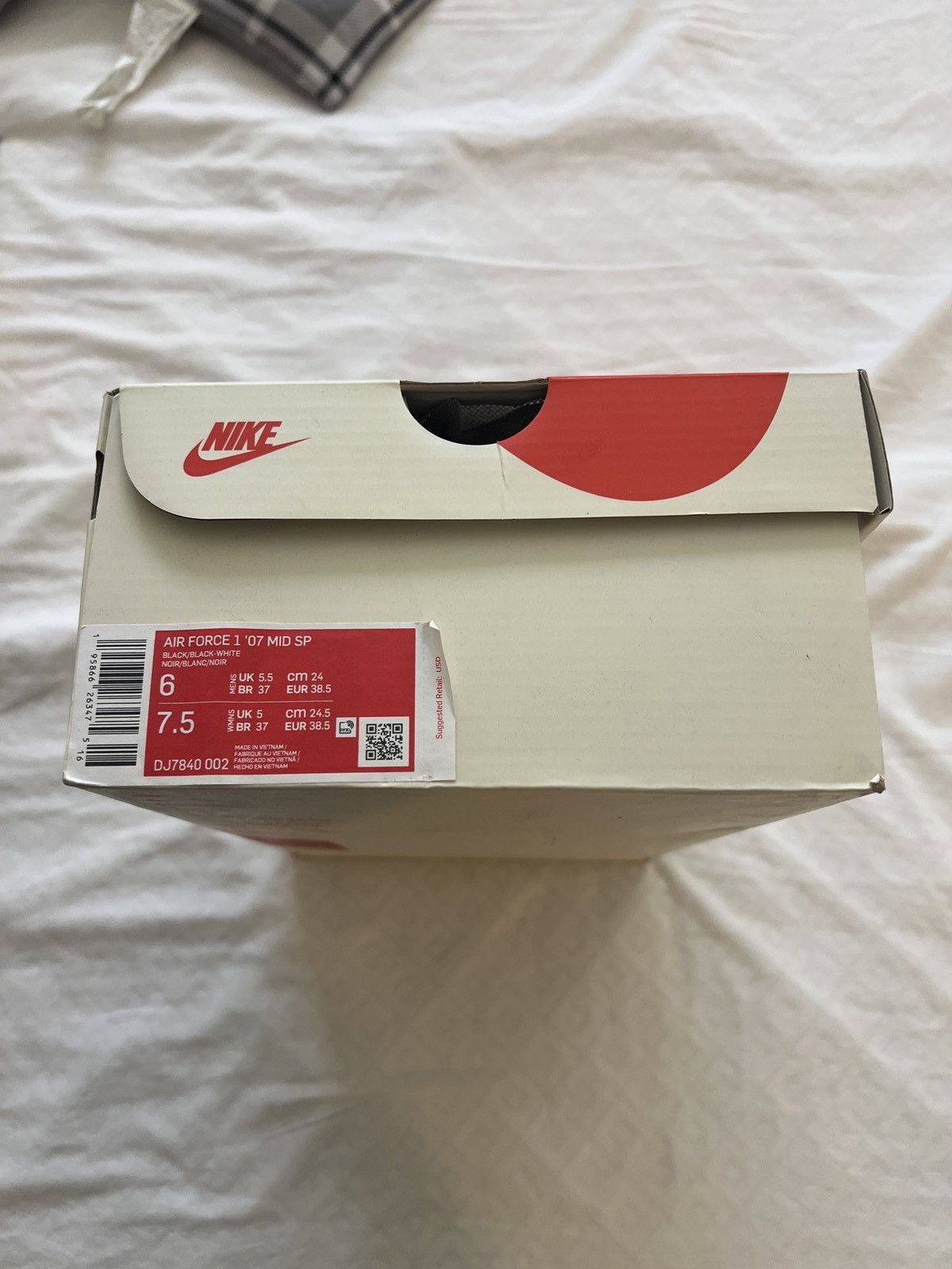 Nike × Stussy NEW Nike Stussy Air Force 1 '07 Mid SP Black DJ7840 002 Size US 7 / EU 40 - 5 Thumbnail