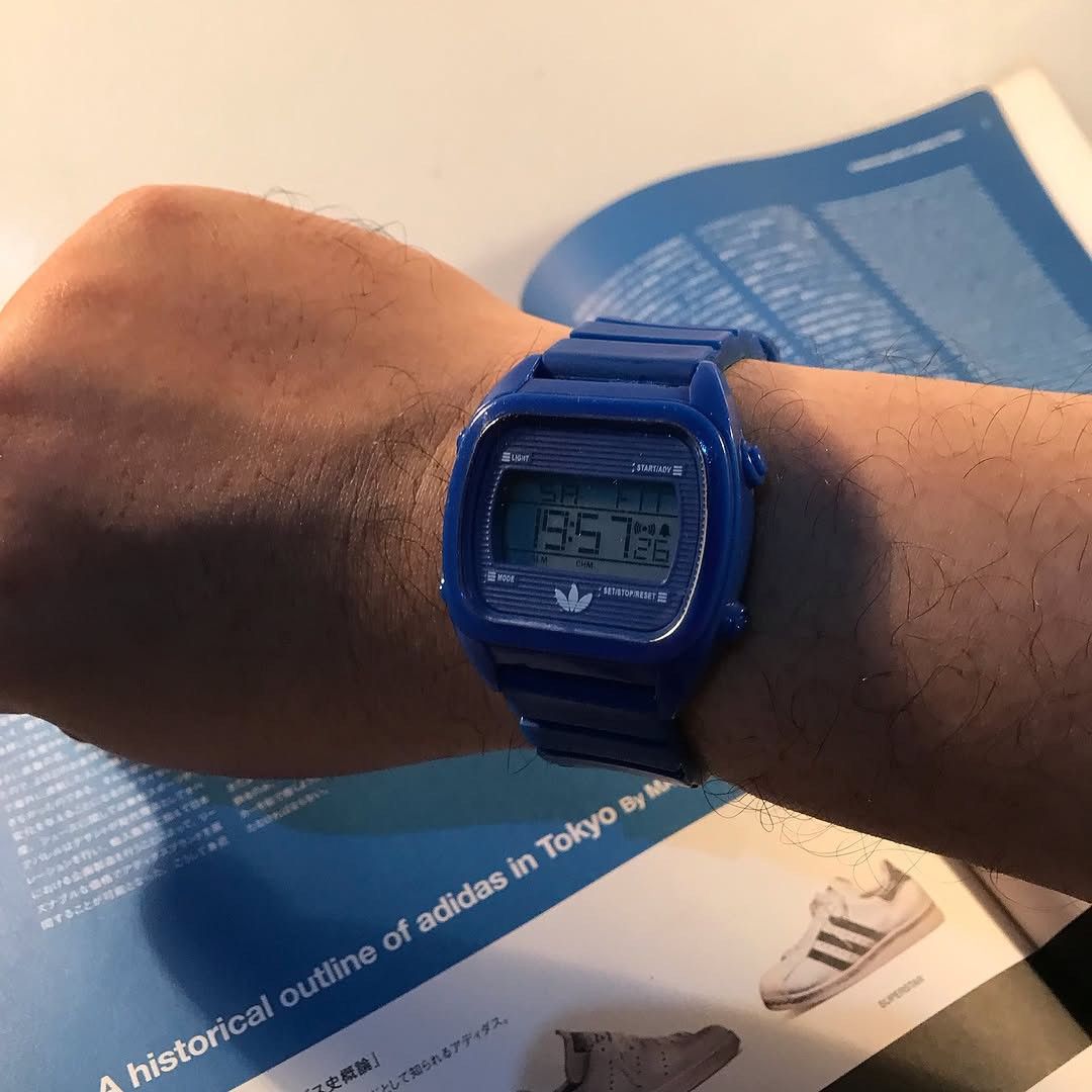 Adidas × Vintage Adidas Trefoil Watch Originals blue Og Watch water resist ag Size ONE SIZE - 14 Thumbnail