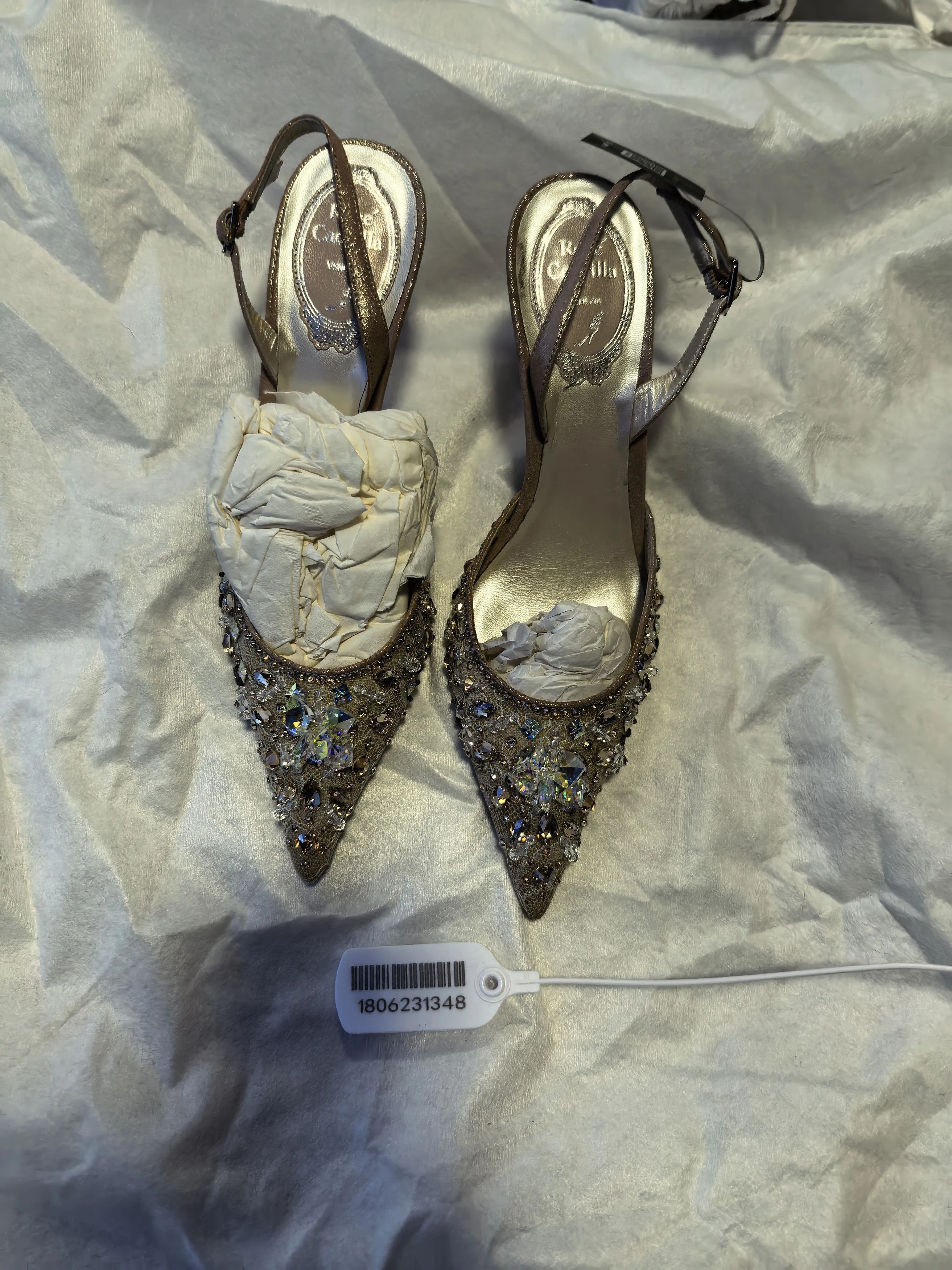Rene Caovilla Rene Caovilla Crystal Rhinestone Heels EU36 Sparkly Size US 5.5 / IT 35.5 - 1 Thumbnail