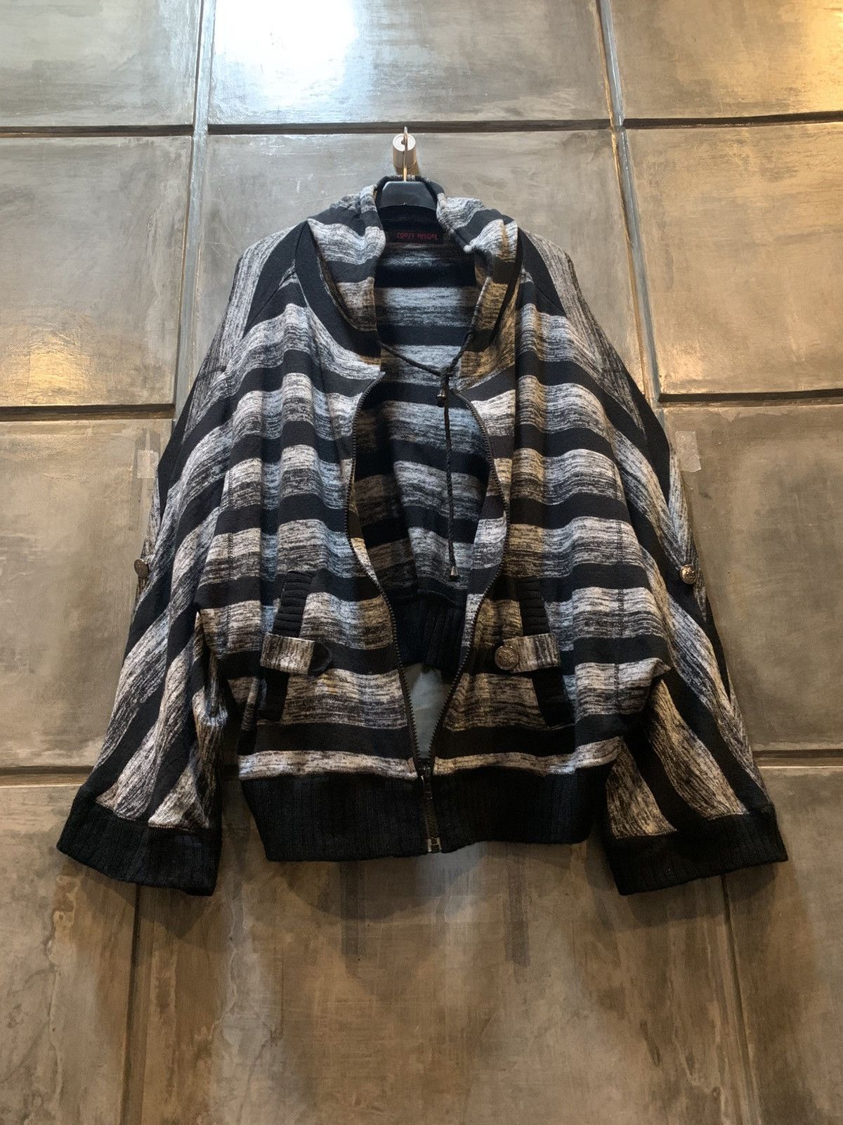 Japanese Brand Vkei Crazy Angel Batwing Gothic Boxy Zip Hooded Size M / US 6-8 / IT 42-44 - 12 Thumbnail
