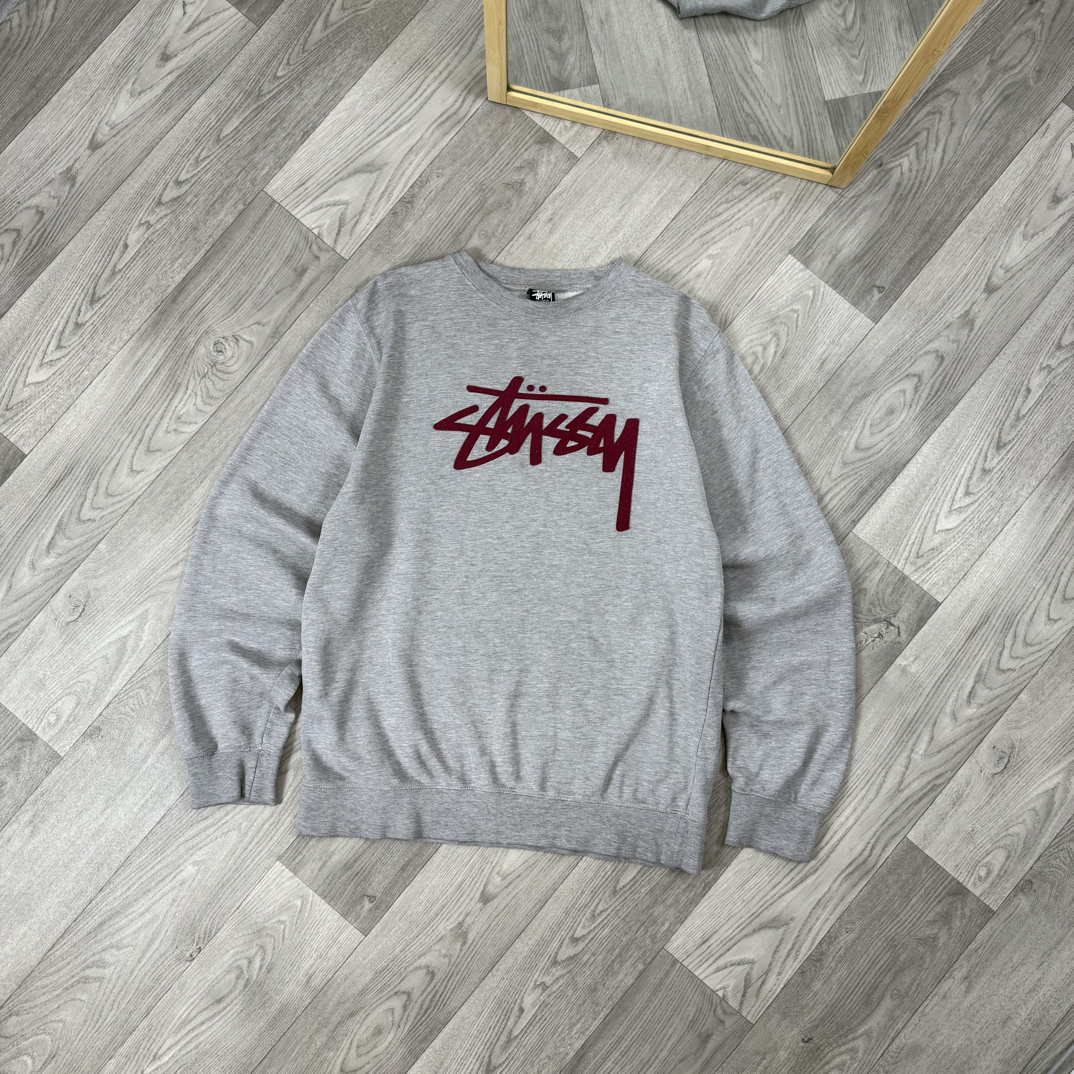 Stussy Vintage Stussy 90s Embroidered Grey Crewneck Sweatshirt Size US XL / EU 56 / 4 - 1 Thumbnail