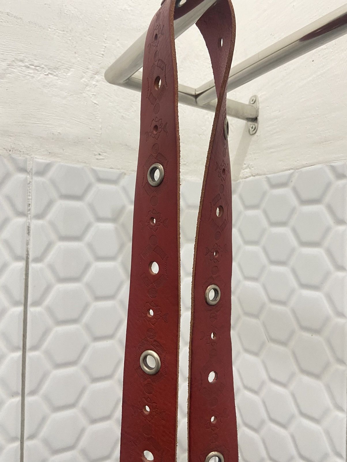 Issey Miyake *FINALDROP* Vintage Issey Miyake Leather Prong Belt Size ONE SIZE - 3 Thumbnail