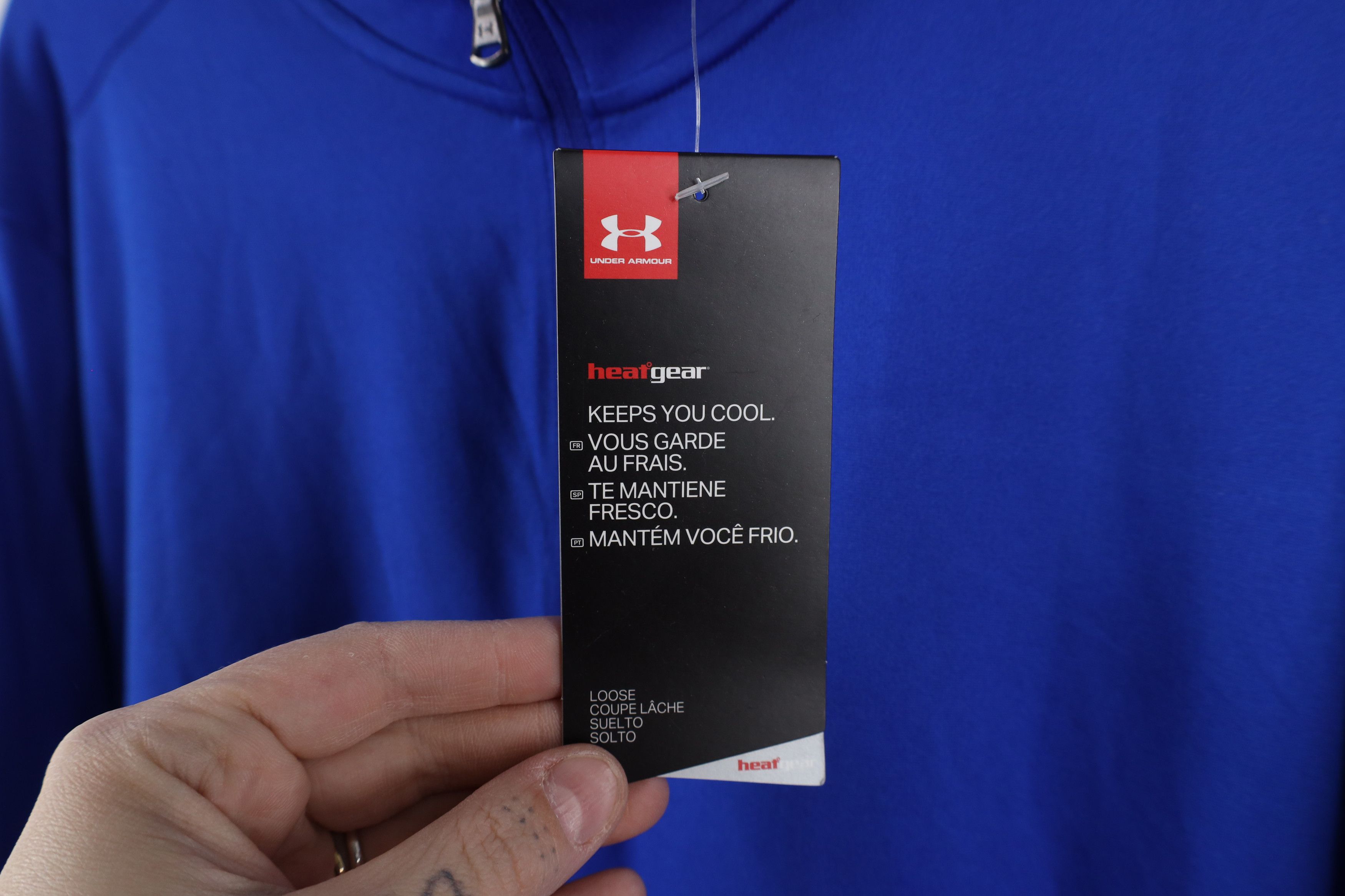 Under Armour × Vintage New Under Armour Long Sleeve Half Zip Pullover Top Jacket Size US XL / EU 56 / 4 - 5 Thumbnail