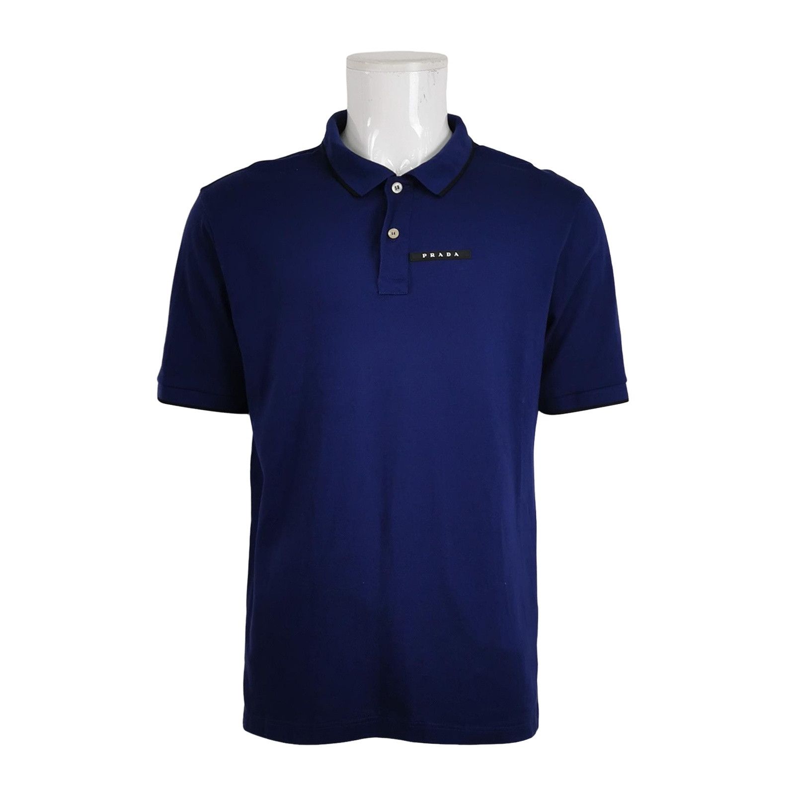 Prada Prada Logo Cotton Polo Shirt XXXL Size US XXL / EU 58 / 5 - 1 Thumbnail