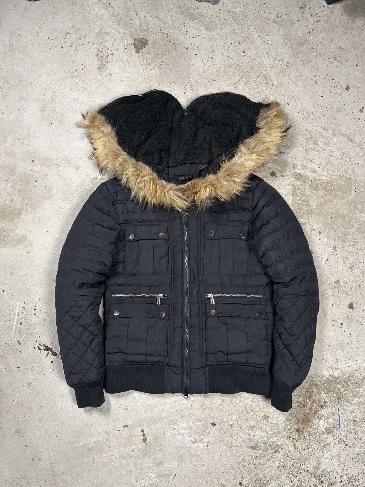 DIESEL archive n2b fur jacket y2k お兄系