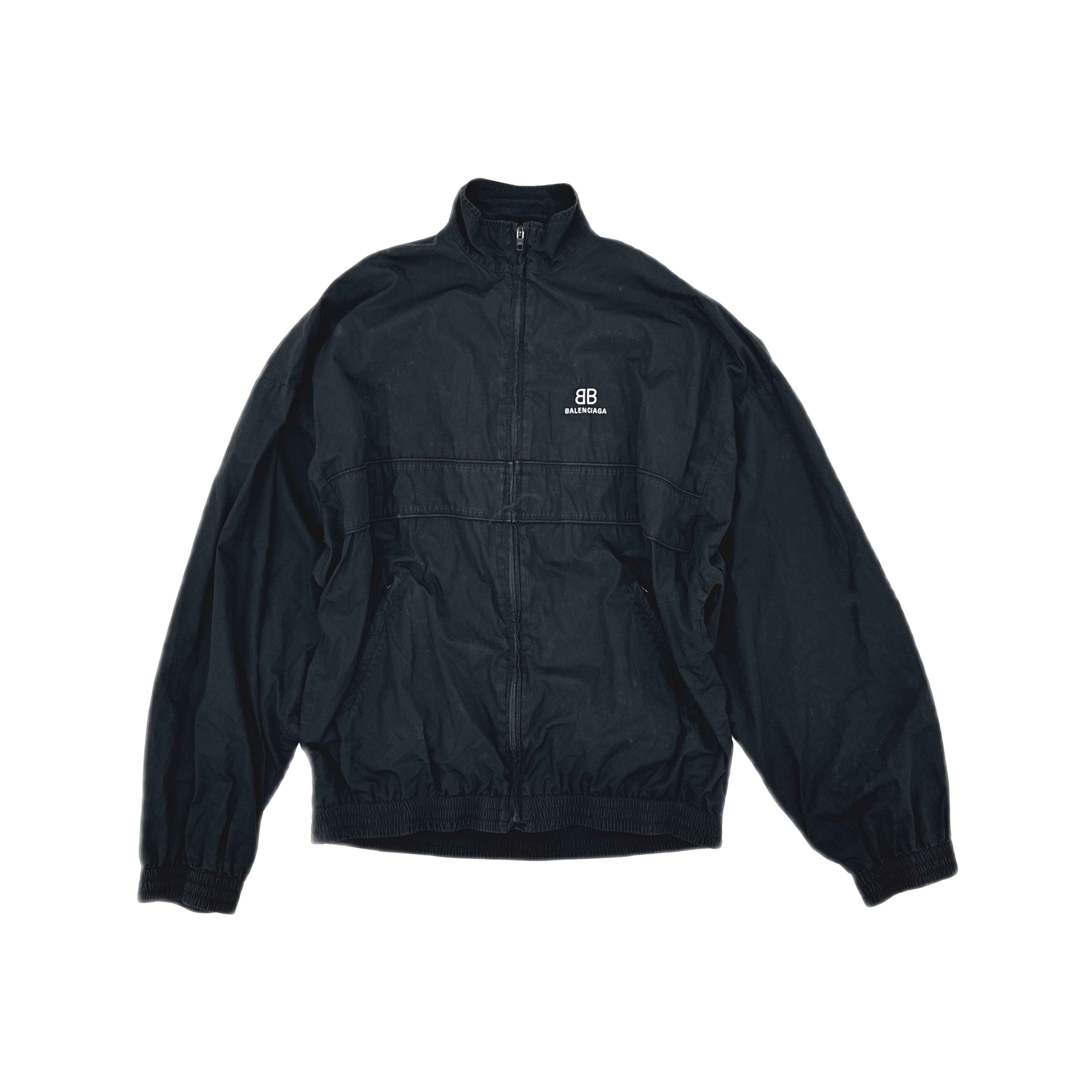 Balenciaga Balenciaga Logo Poplin Zip-up Jacket Size 44 Size US S / EU 44-46 / 1 - 1 Thumbnail