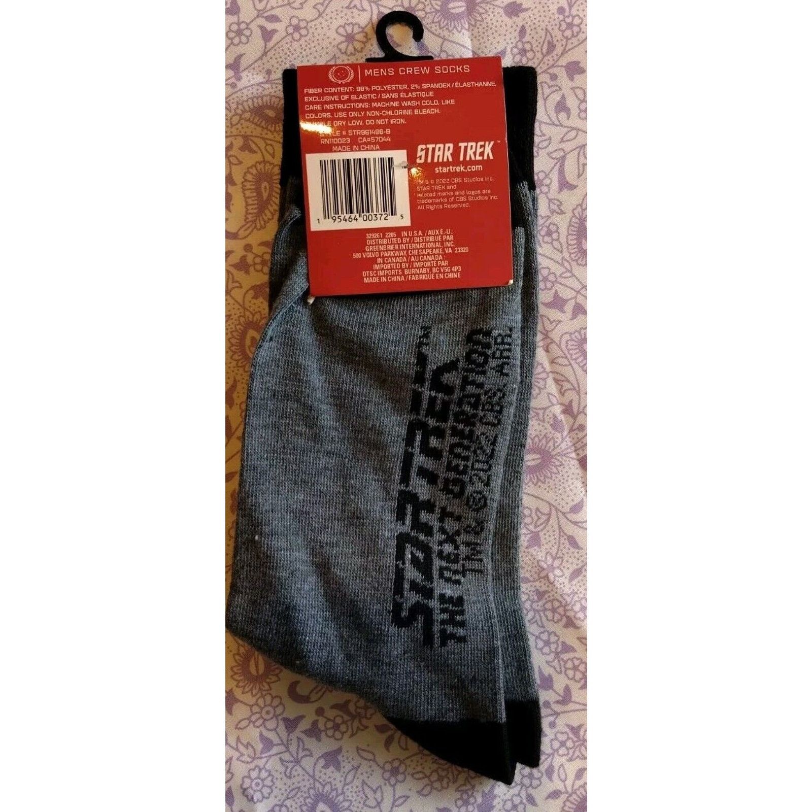 Other NWT !! Official Star Trek Crew Socks Men, All 4 Pairs, 10-13 Size ONE SIZE - 9 Thumbnail