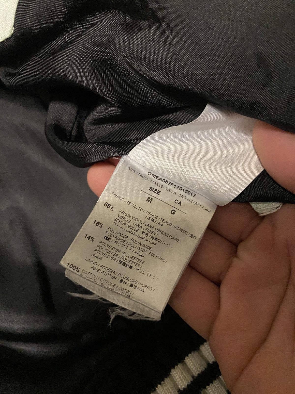 Off-White Used off white varsity jacket Size US M / EU 48-50 / 2 - 9 Thumbnail