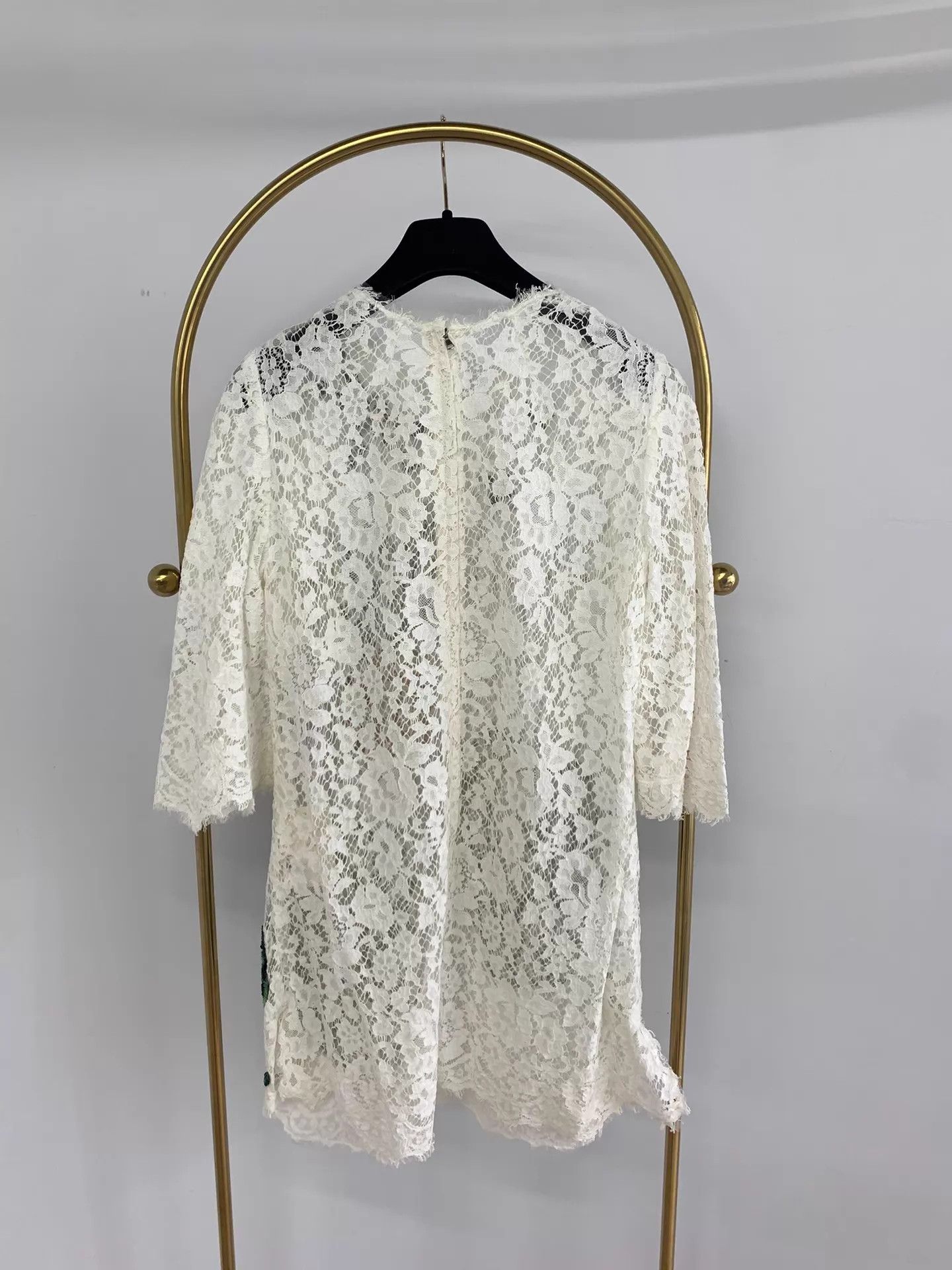 Dolce & Gabbana Dolce&Gabbana White Lace Beaded Dress Size 40 New Size S / US 4 / IT 40 - 3 Thumbnail
