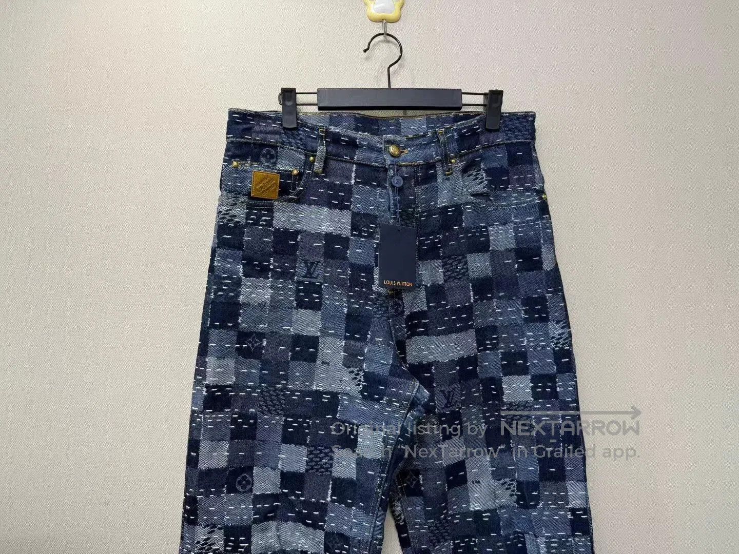 Louis Vuitton louis vuitton lv x nigo blue denim pants. Size US 30 / EU 46 - 2 Thumbnail