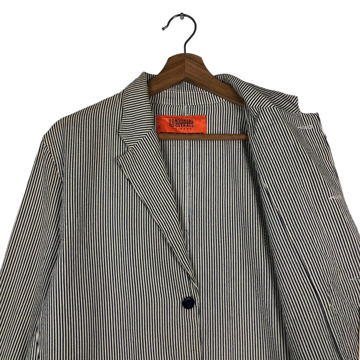 Japanese Brand 🔥Vintage Universal Overall Chicago Chore Jacket Hickory Size US M / EU 48-50 / 2 - 12 Thumbnail