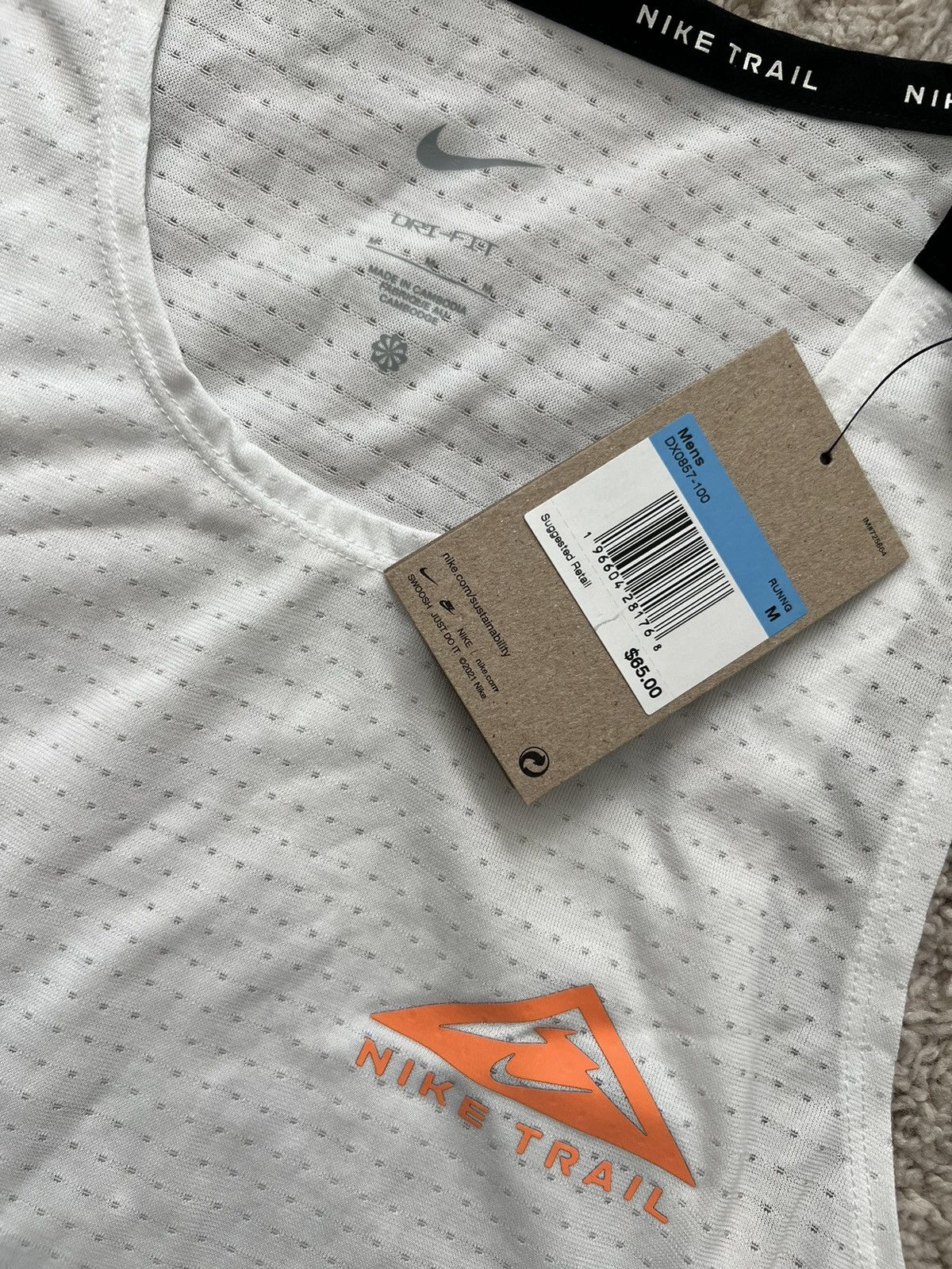 Nike Nike Trail Solar Dri-FIT Reflective Running Tank Top Size US M / EU 48-50 / 2 - 7 Thumbnail