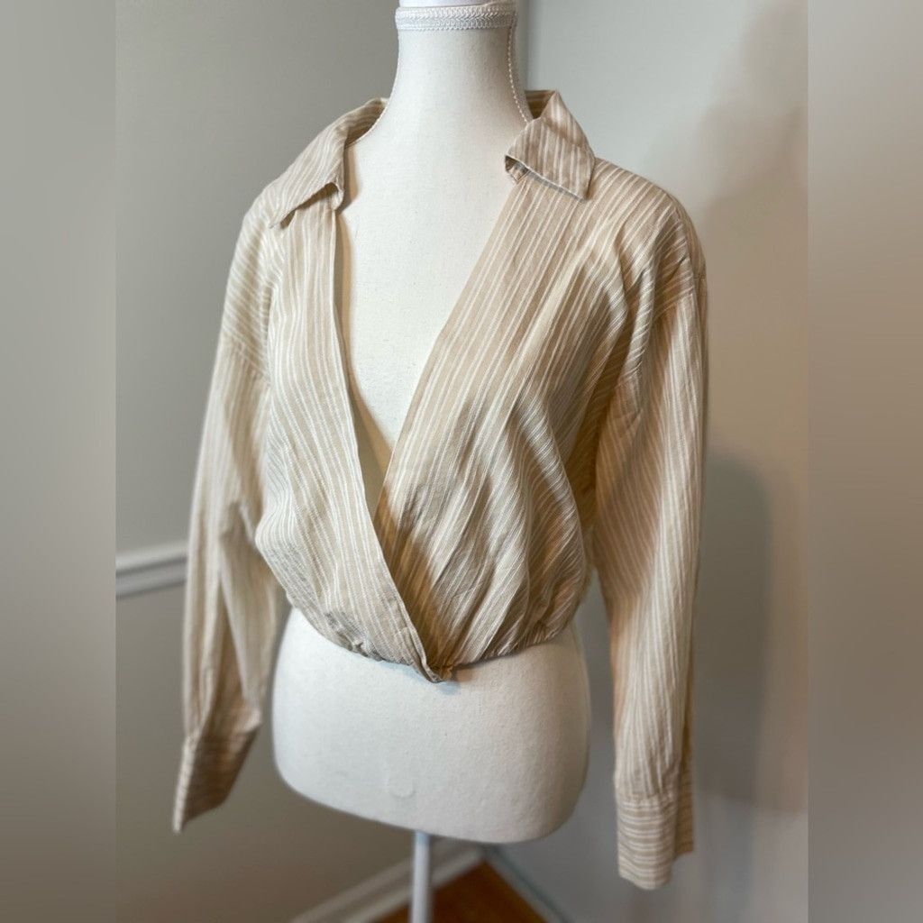 Other Dynamite Faux Wrap Low Cut Crop Top M Size M / US 6-8 / IT 42-44 - 5 Thumbnail