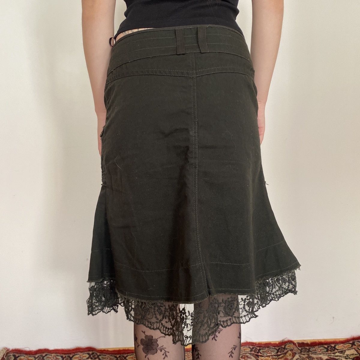 Vintage Vintage dark denim maxi skirt Size 27" / US 4 / IT 40 - 4 Thumbnail