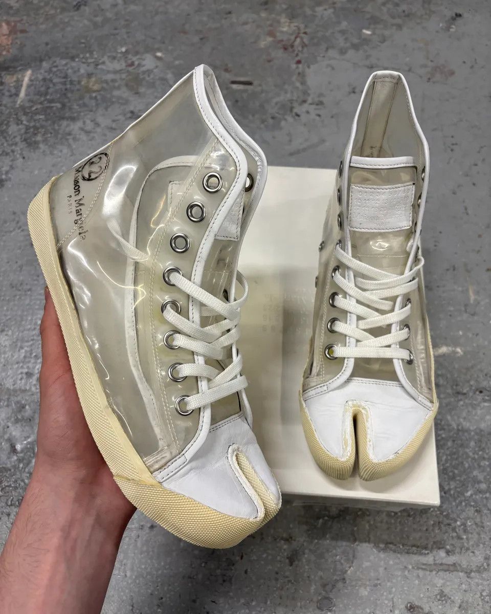 Maison Margiela Maison Margiela Tabi White Transparent Size US 8 / IT 38 - 1 Thumbnail