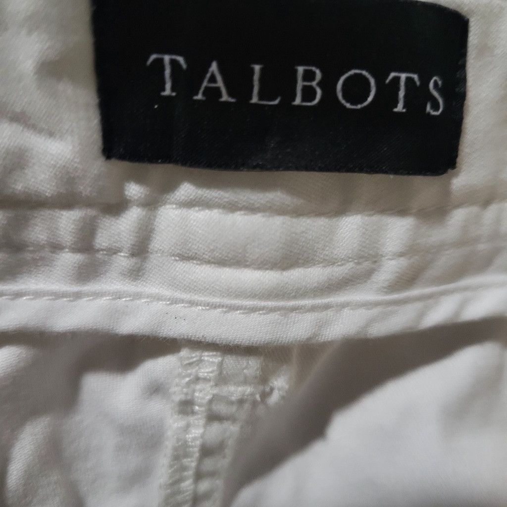 Talbots Talbots Women's Relaxed Chino White Stretch Pants 20WP Waist Size 42" / US 20 - 7 Thumbnail