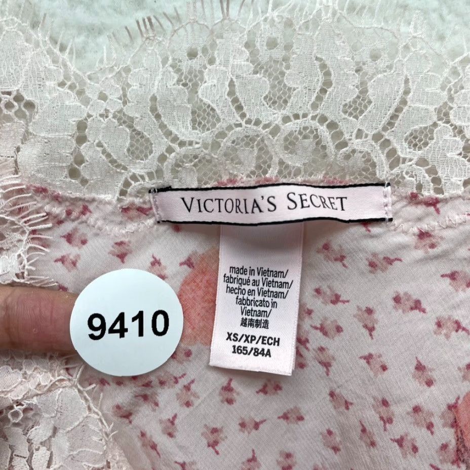 Victoria's Secret Victoria's Secret Camisole Tank Top XS Pink Floral Cherry Blossom Lace Lingerie Women Cami ফুল? Size XS / US 0-2 / IT 36-38 - 6 Thumbnail