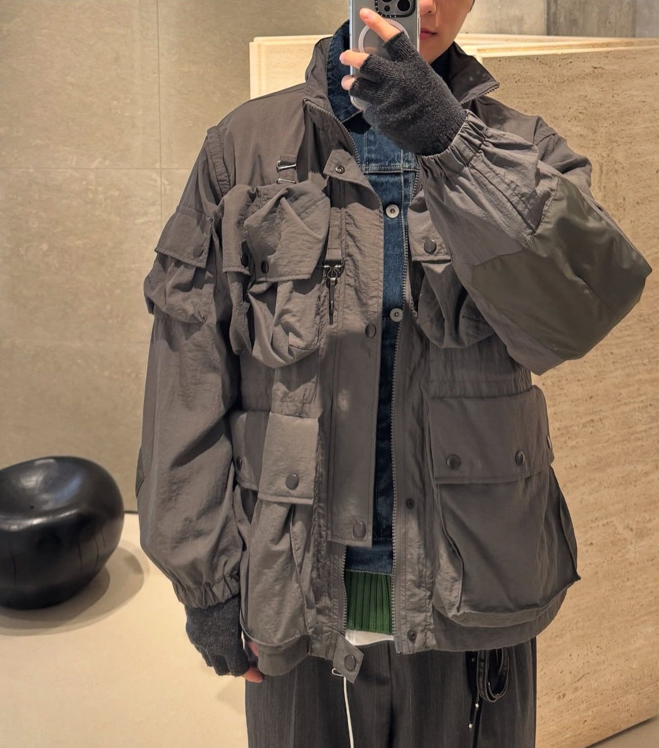 Japanese Brand AW2013 CODES COMBINE CARGO LONG JACKET Size US XL / EU 56 / 4 - 2 Thumbnail