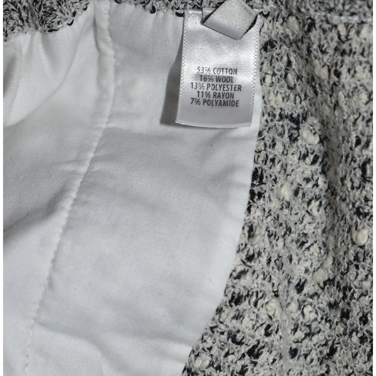St. John ST JOHN Black White Cotton/Wool Boucle Knit Jogger Pants M Size 30" / US 8 / IT 44 - 7 Thumbnail