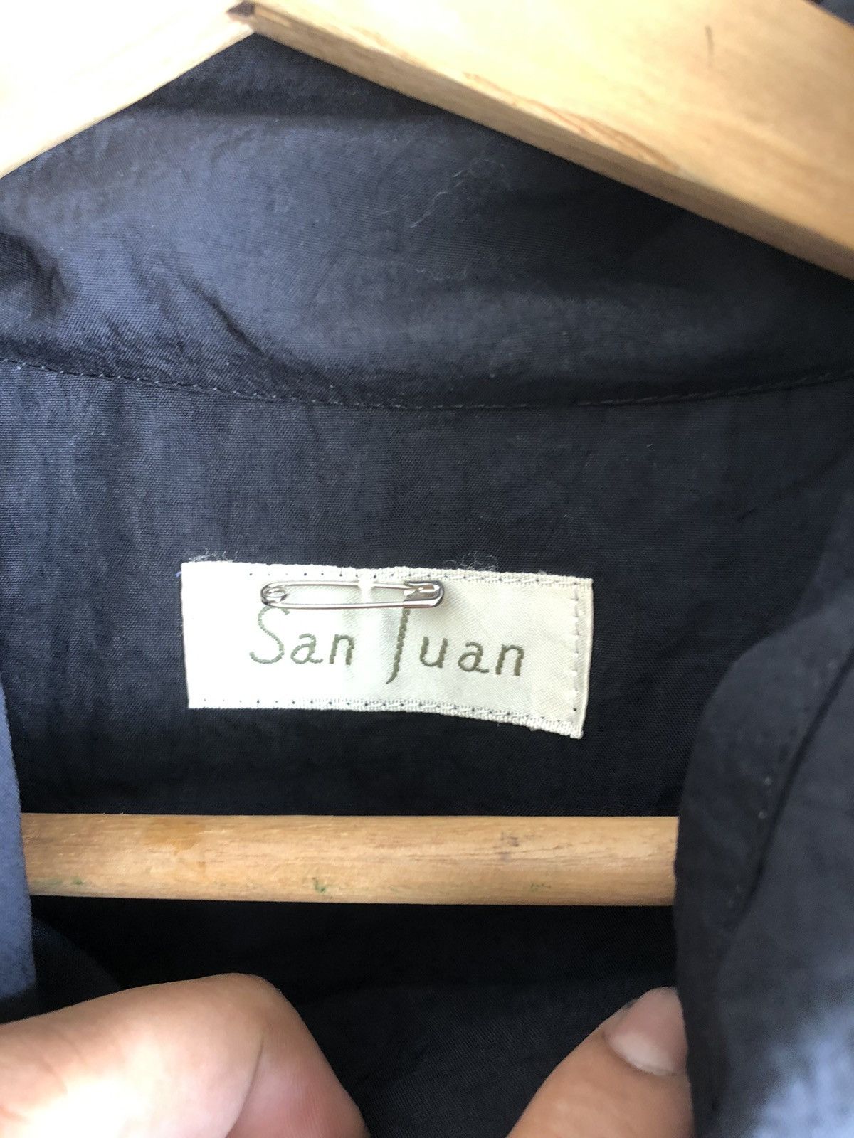 Japanese Brand Vintage Y2K San Juan Japanese Designer Trench Coat Size US L / EU 52-54 / 3 - 5 Thumbnail