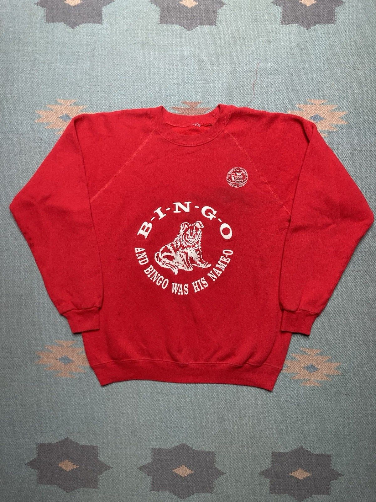 Vintage 80s sweatshirt bingo dog hillsdale Michiga humane society XL Size US XL / EU 56 / 4 - 1 Thumbnail