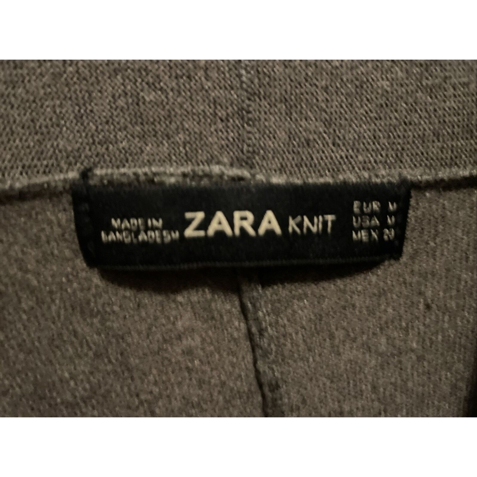 Zara ZARA Knit Oversized Gray Sweater Size Medium Zip Pockets Size M / US 6-8 / IT 42-44 - 4 Thumbnail