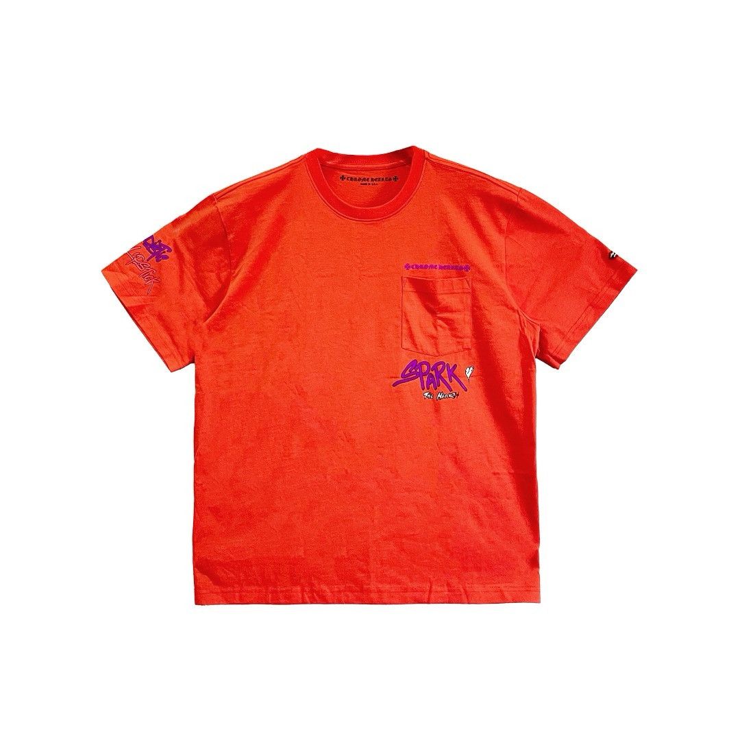 Chrome Hearts Chrome Hearts Matty Boy Red Flame Hearts Short Sleeve Tee Size US M / EU 48-50 / 2 - 1 Thumbnail
