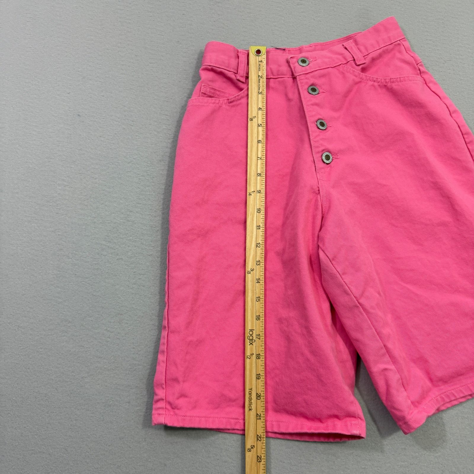 Vintage Vintage Paris Sport Club Jean Shorts 6 Pink 12" Inseam Jorts Size 28" / US 6 / IT 42 - 10 Thumbnail