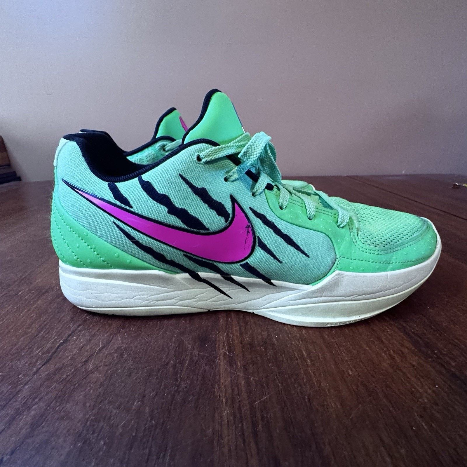 Nike Nike Ja 1 Twelve Green Pink Men’s 13.5 Shoes Zoom Ja Morant Size US 13 / EU 46 - 1 Thumbnail