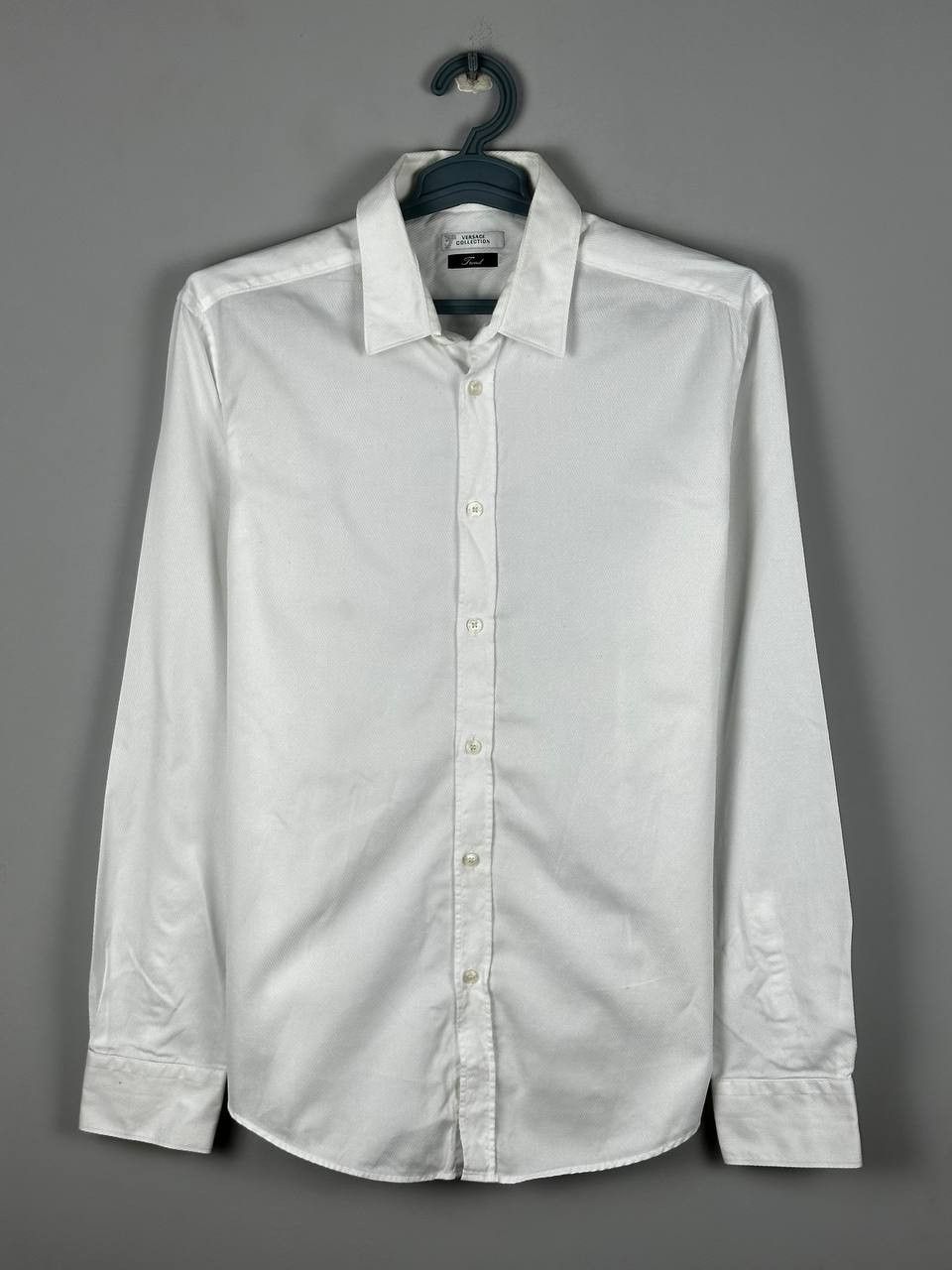 Versace Versace White Luxury Long Sleeve Shirt Size US L / EU 52-54 / 3 - 1 Thumbnail