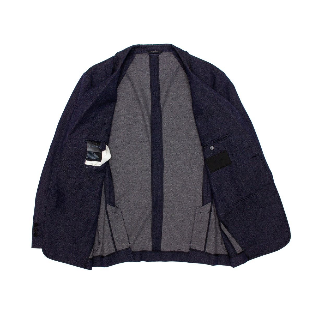 Prada 2.5k$ PRADA Grey Wool Two Buttons Blazer Sport Coat Jacket Size US L / EU 52-54 / 3 - 3 Thumbnail