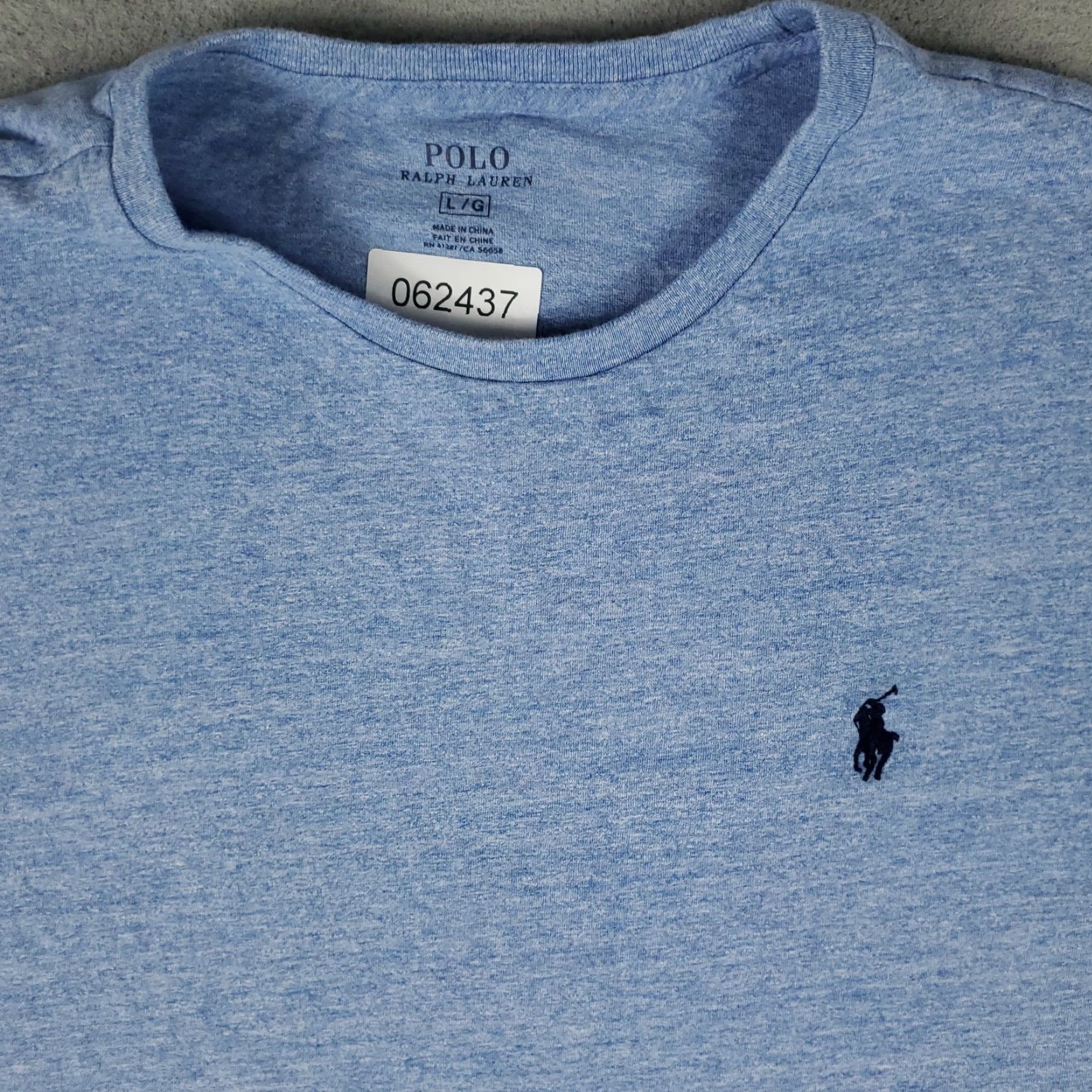 Ralph Lauren VINTAGE Ralph Lauren Polo T-Shirt Mens Large Blue Cotton Crew Neck Casual All Seasons Size US L / EU 52-54 / 3 - 2 Thumbnail