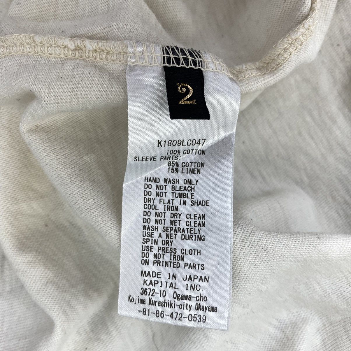Japanese Brand × Kapital Kountry KAPITAL KOUNTRY Japanese Brand Ivory Double Collar Stripes Size US M / EU 48-50 / 2 - 7 Thumbnail