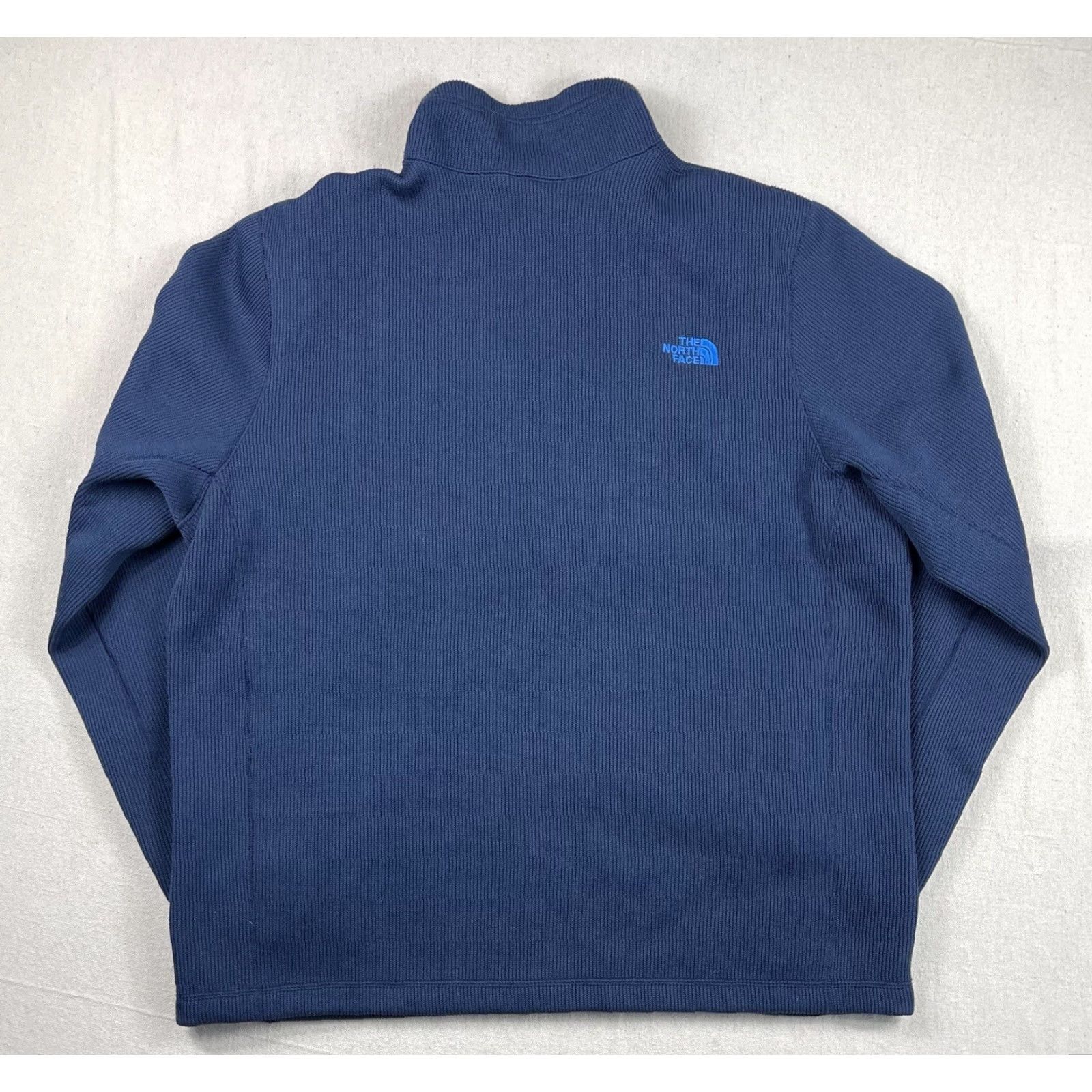 The North Face The North Face Mens XL Jacket Fleece Lined Full Zip Ski Heavy Knit Sweater Nice Blue Size US XL / EU 56 / 4 - 2 Thumbnail