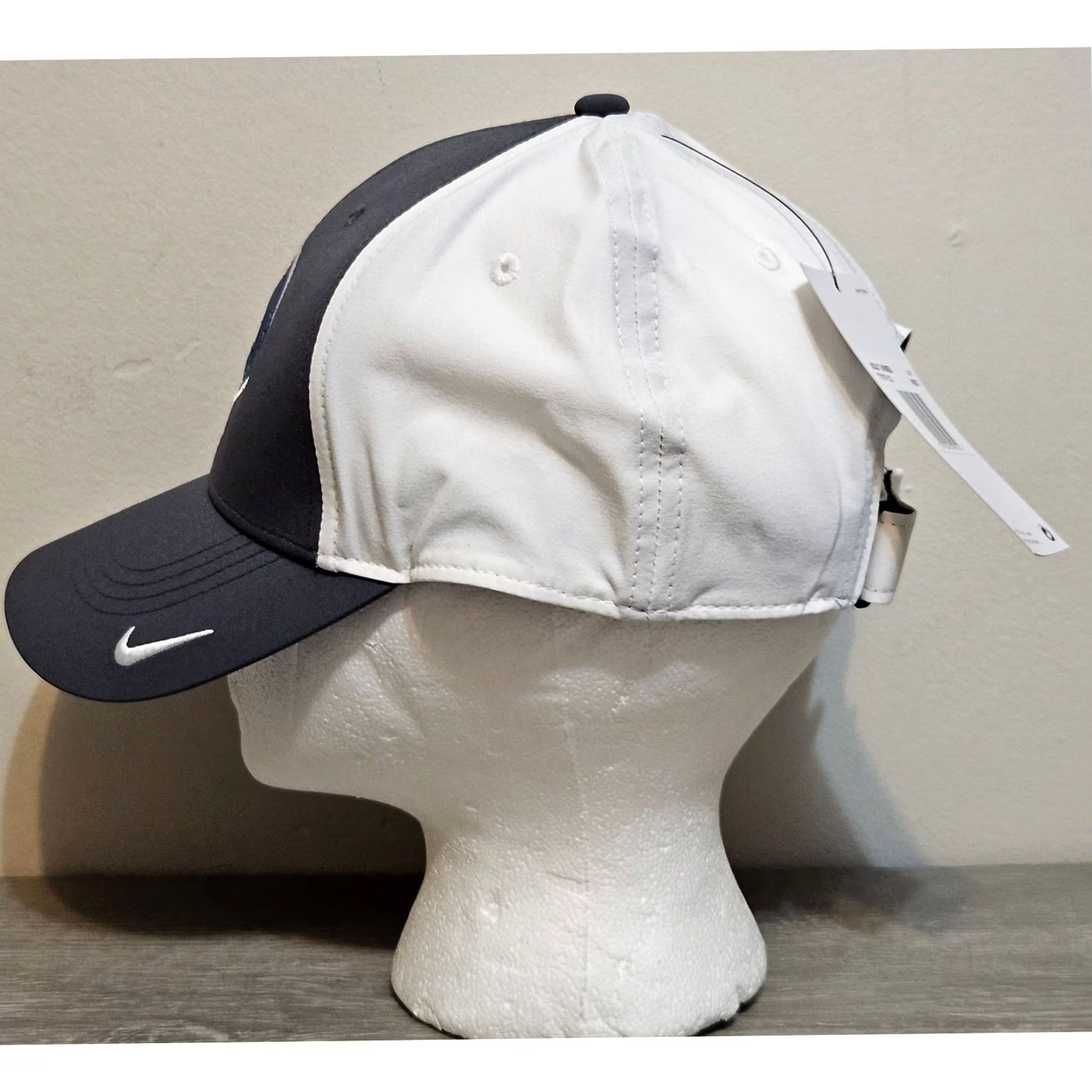 Nike Nike Dri-Fit Cap Hat Adjustable Swoosh Logo White Gray OS Unisex Mens NWT Size ONE SIZE - 3 Thumbnail