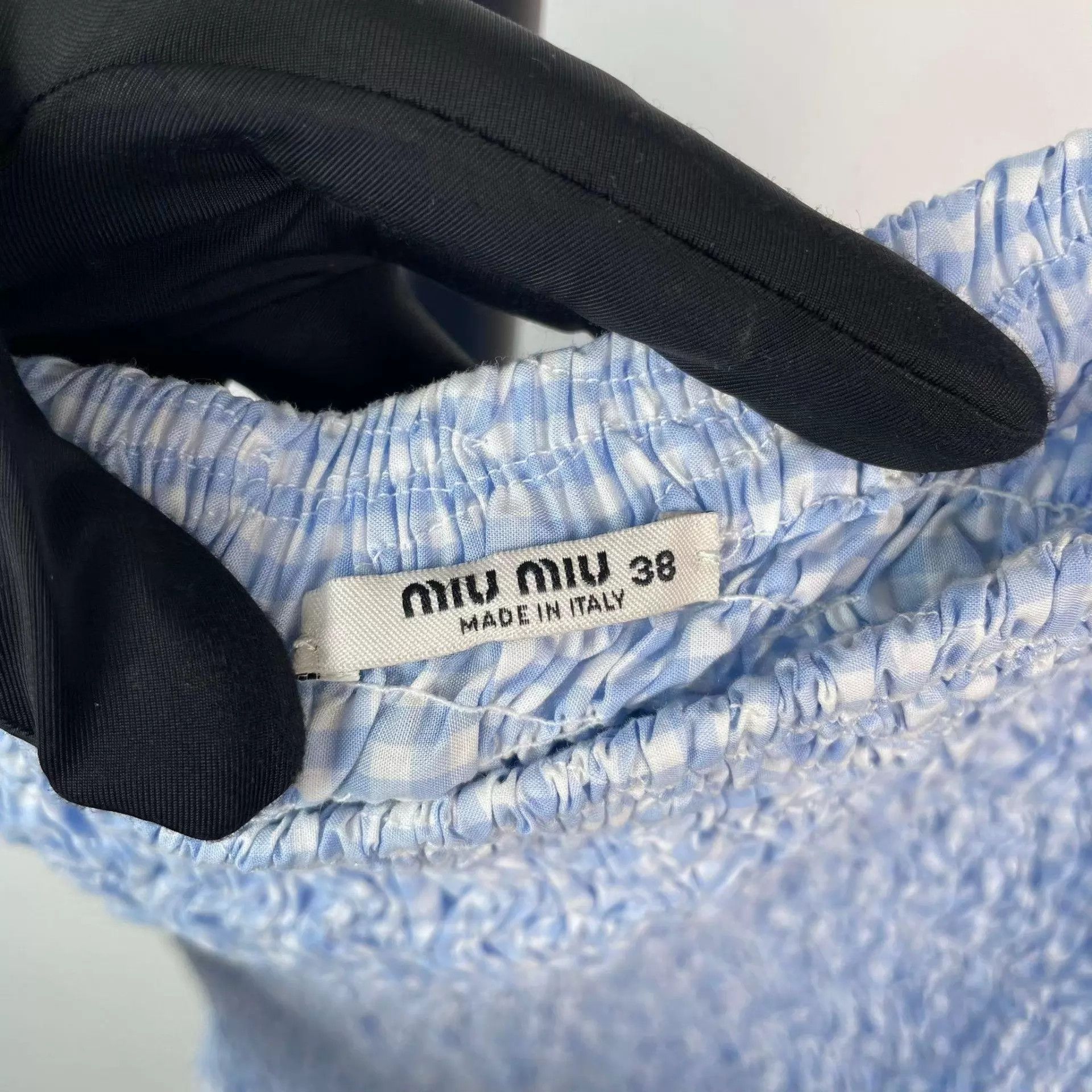 Miu Miu Miu Miu blue women's dress 251028VHHEZ12 Size 26" / US 2 / IT 38 - 6 Thumbnail