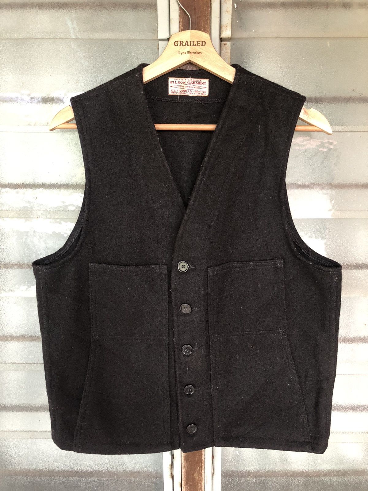 Filson Vintage Filson Mackinaw Wool Vest Size US S / EU 44-46 / 1 - 1 Thumbnail