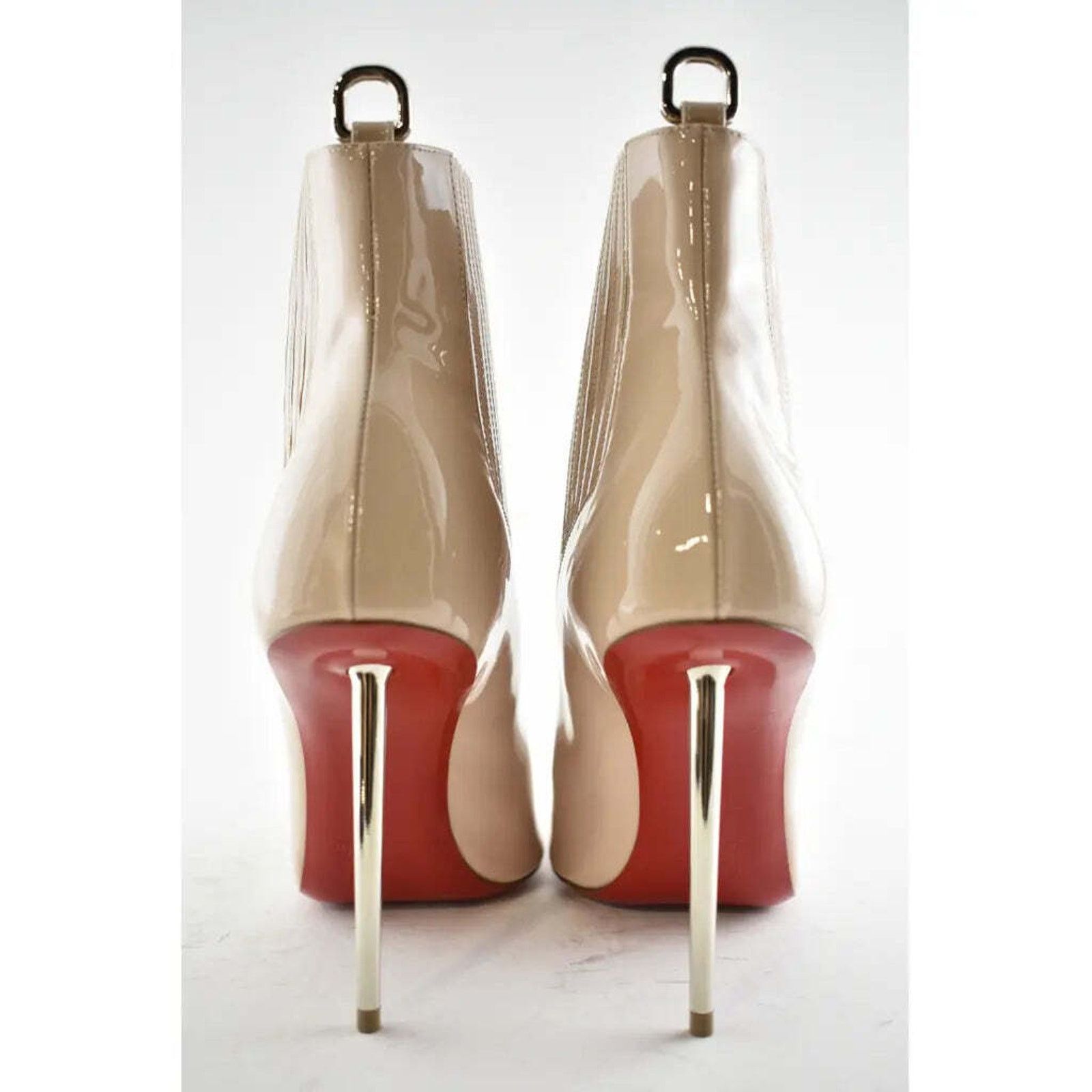 Christian Louboutin Christian Louboutin Epic Boot 100 Nude Patent Stiletto Heel Size US 8.5 / IT 38.5 - 10 Thumbnail