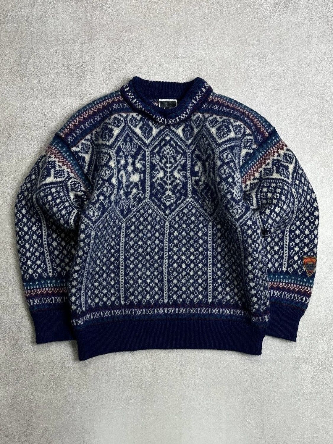 Dale Of Norway Vintage Dale Of Norway Wool Knit Abstract Sweater S Size US S / EU 44-46 / 1 - 1 Thumbnail