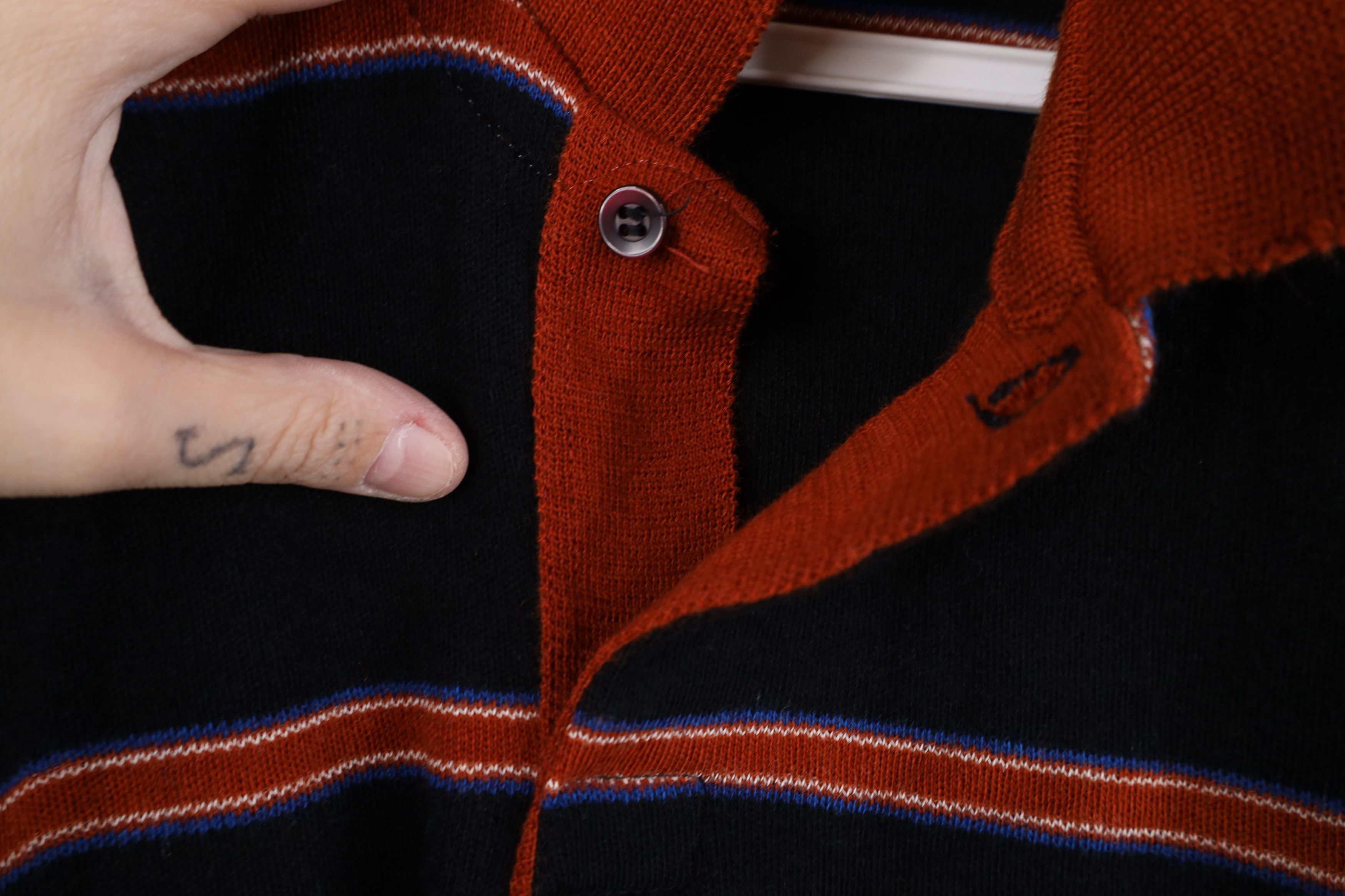 Vintage Deadstock Vintage 70s Streetwear Knit Collared Sweater Size US M / EU 48-50 / 2 - 9 Thumbnail